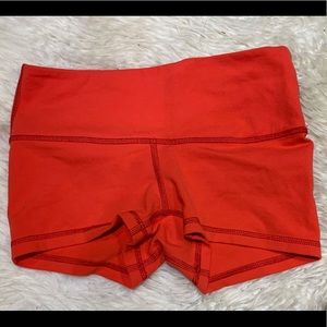 ❤️LULULEMON red boogie shorts